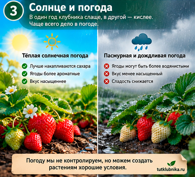 Влияние погоды на клубнику
